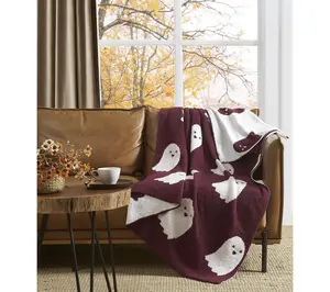 Truly Soft Cozy Ghost Reversible 50x70 Throw