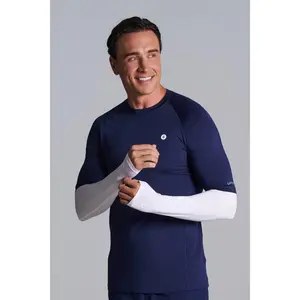 Men's MaxShield Performance Arm Sleeves | White