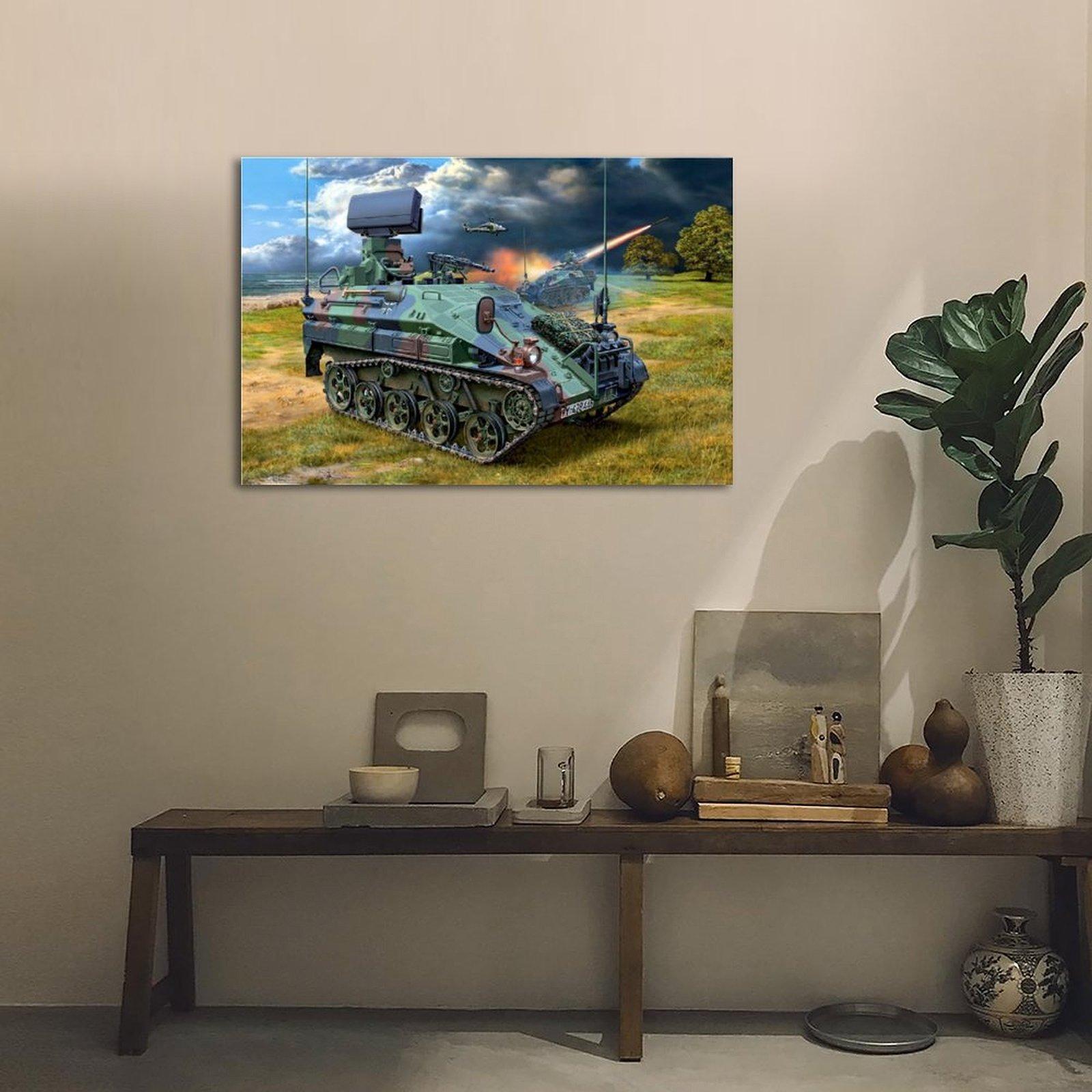 Military Rocket Launcher Poster Wiesel 2 LeFlaSys Poster Decorative Painting Canvas Wall Art Picture Print Modern Family Bedroom Decor