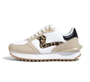 LUCKY STEP Women's Platform Fashion Sneakers Tennis Retro Walking Casual Trainers Stylish Durable Deluxe Skate Running Shoes