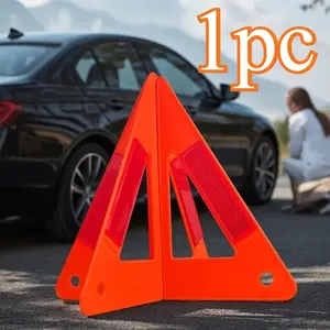 For Car Warning Sign Stop Sign Reflector Foldable Tripo Emergency Breakdown Warning Triangle Red Reflective Triangle