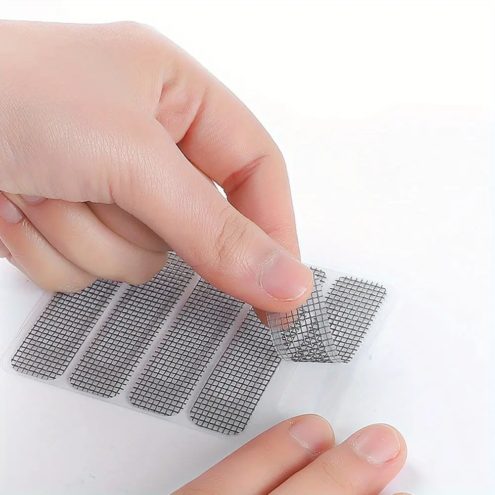 20 pieces/4 sheets of window screen patches for fixing mosquito and insect repellent nets, suitable for window and door drainage hole ventilation covers