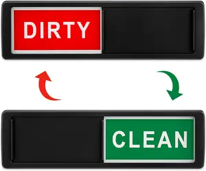 Clean Dirty Dishwasher Magnet Indicator Sign, Kitchen Accessories Non-scratch Simple Sliding Magnetic Sign for Kitchen, Dishwasher Magnet Sign, Summer Essentials, Kitchen Gadget, Summer for Gift