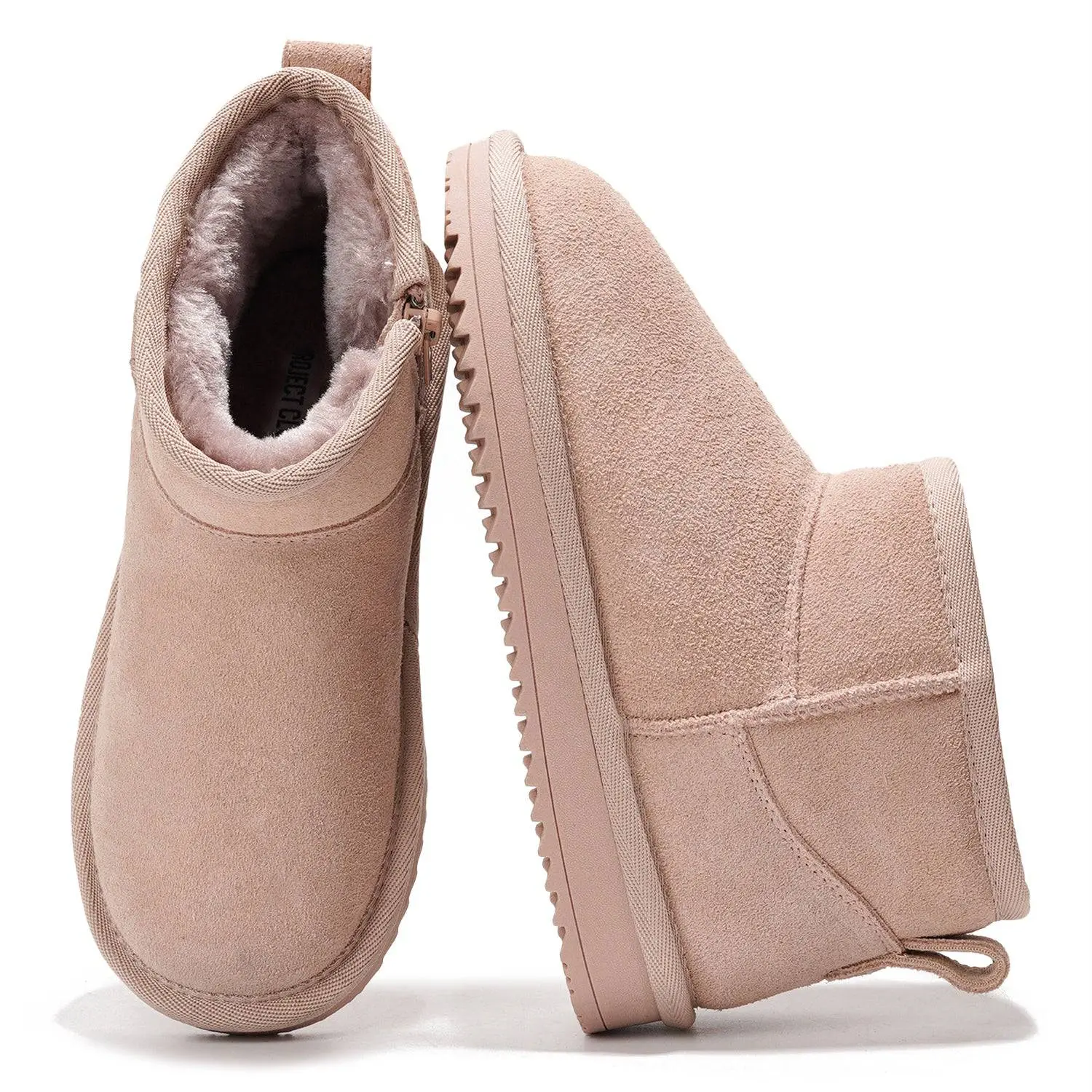 Project Cloud Kids | Ankle Boots for Girls Genuine Leather Memory Foam Lightweight Non-Slip Ankle Boot Outdoor Booty Girl Footwear - Julia