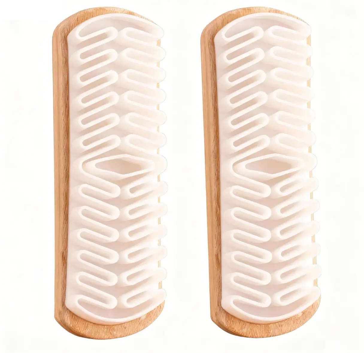 2 * Suede Shoes Brush with Rubber & Silicone Bristles for Effective Cleaning of Suede Footwear Compact Practical Shoe Care Tool Got two.