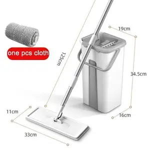 Floor Squeeze squeeze mop with bucket flat bucket rotating mop for wash floor house home cleaning cleaner easy