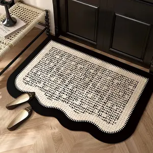 Cloud Wave Rug Mat, Layered Cloud Texture, Soft Plush Material, Anti-Slip Wear-Resistant, Easy Clean, Multifunctional Home Decor, Abstract Area Rugs