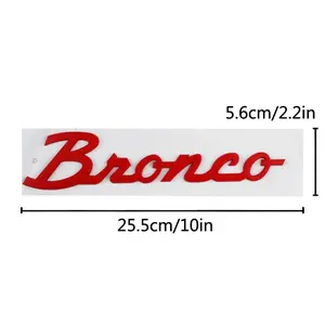 Fender Side Emblem for Bronco 2021, 3D Lettering Decal with 3-M Adhesive Tape, Truck Letter Accessory, Easy Installation