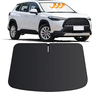 for Toyota Corolla Cross Sun Shade 2022-2025 2026 (Not for Corolla), Car Front Window Covers Sun Visor Protector, Foldable Blocks UV Rays Windshield Sunshade for Toyota Corolla Cross Accessories