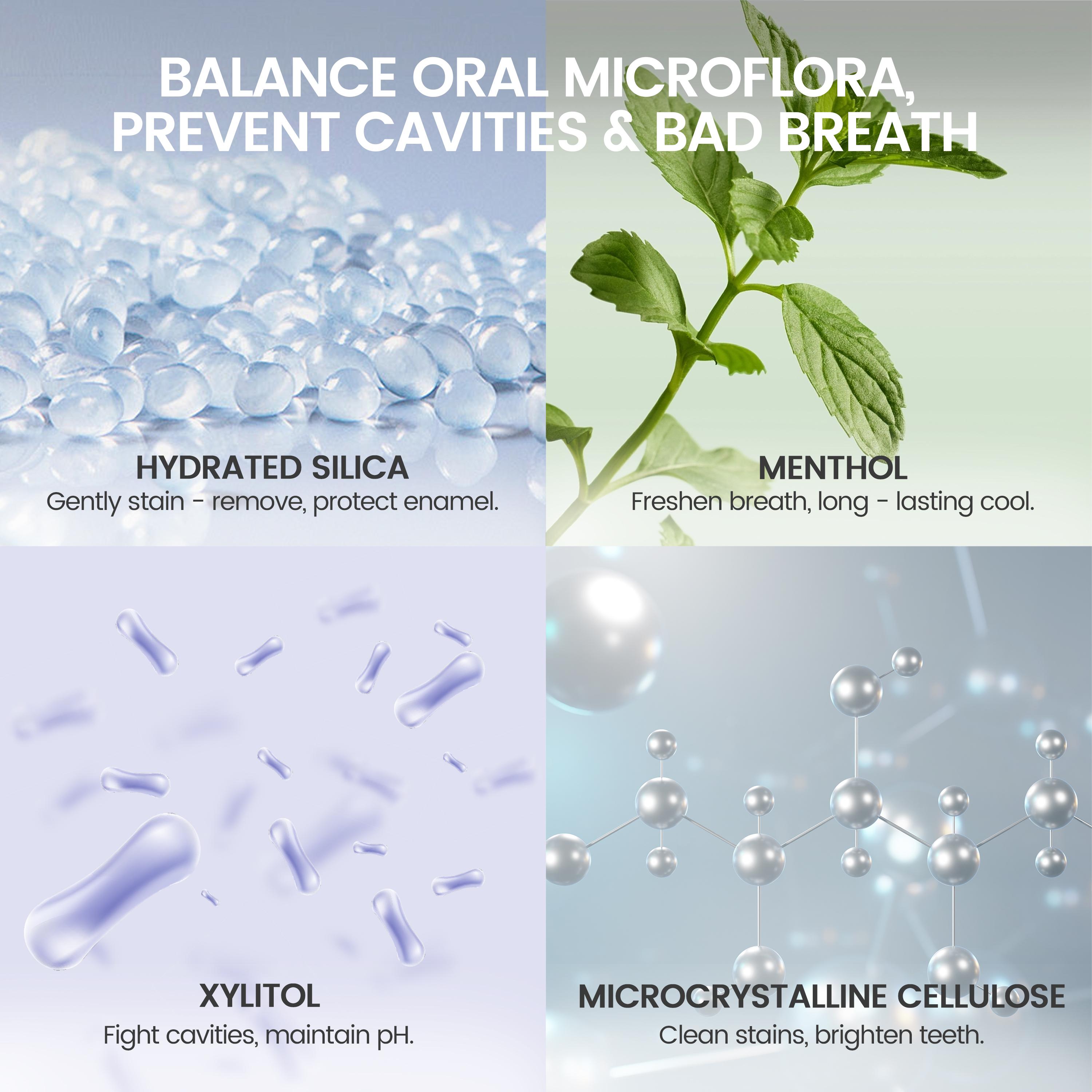 MSDRWIKEY SP-6 & 7-Pro Toothpaste Set | Dual Action Probiotics for Enamel Repair & Fresh Breath | Complete Oral Care