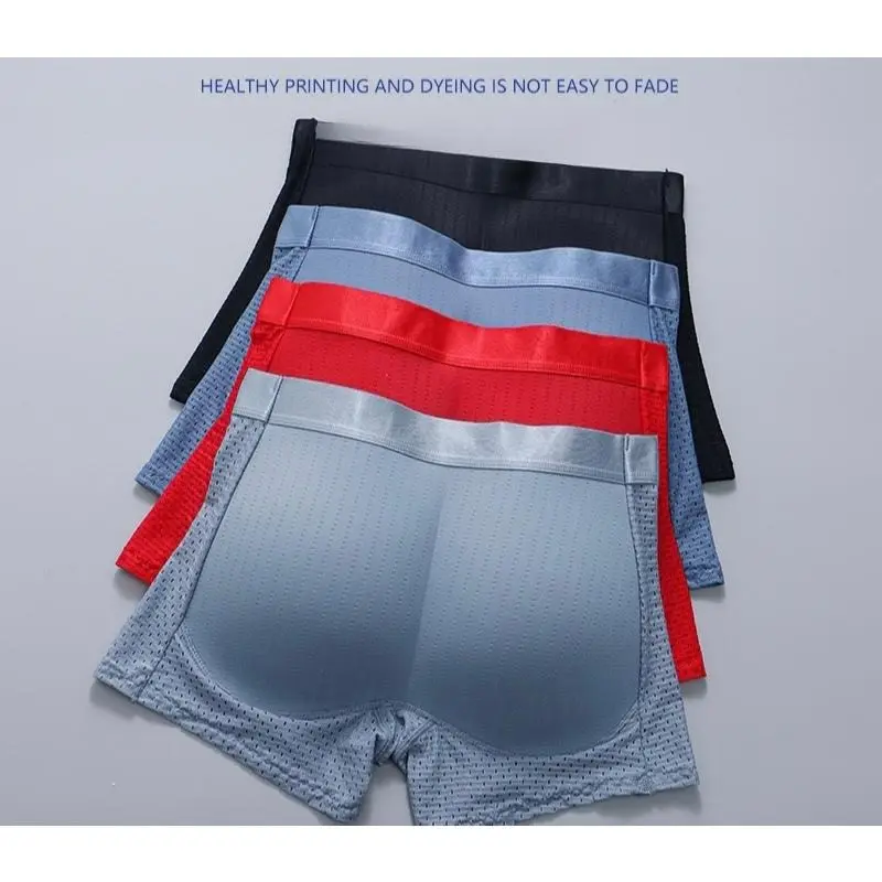 Men Boxer Underwear Pad Padded Boxer Shorts Butt Lifter Padding Boxers Man Butt