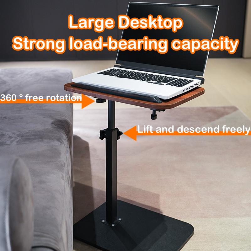 Adjustable Multi-Functional Side Table with 360 Degree Rotation Coffee RV Desk Perfect for RVs Bedrooms and Living Rooms
