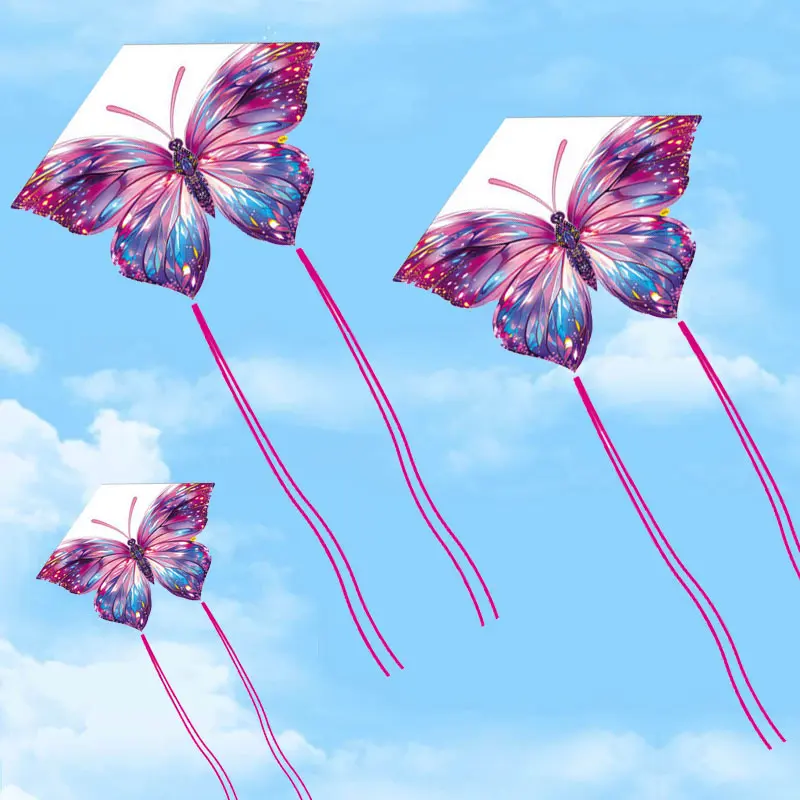 Butterfly kite, colorful butterfly kite, multi-colored kite, easy to fly in a breeze, suitable for outdoor beach park games and entertainment, relaxing flying supplies, creative