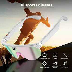 Chrome Hearts Snow Goggles Smart Glasses Electroplated Lens Outdoor HD Photo Sports Cycling Anti-ultraviolet Bluetooth Glasses fall line