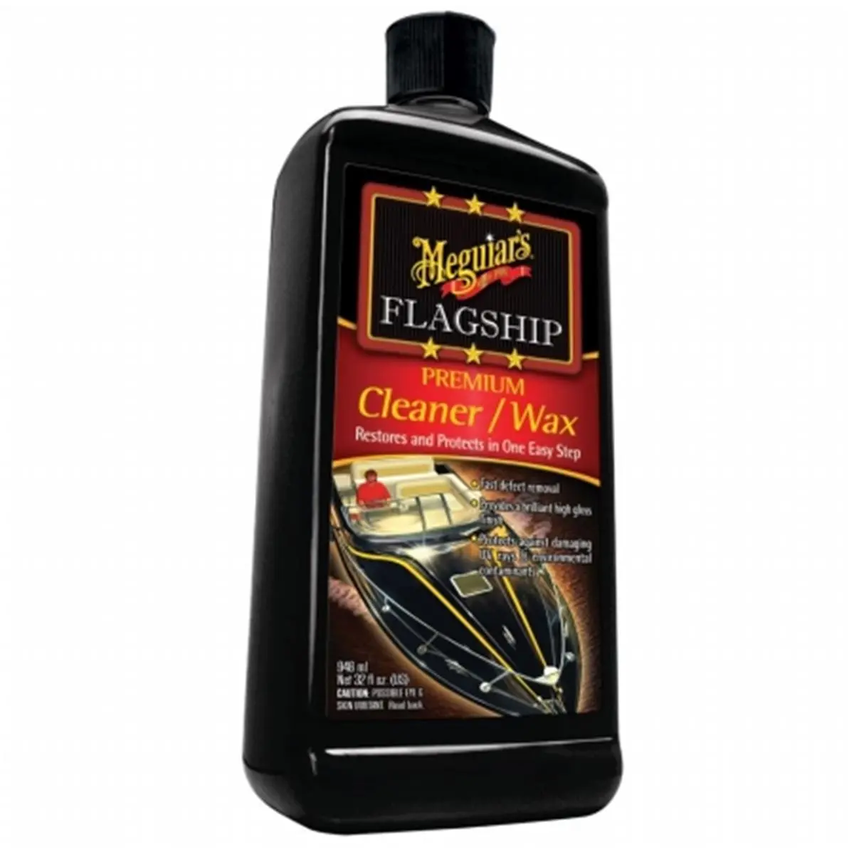 212 MAIN Meguiars Flagship Premium Cleaner-Wax, 32oz Carnauba Wax, UV Protection, Easy Apply, Long-Lasting