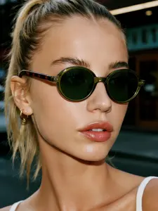 Unisex Y2K Trendy Round Frame Glasses, Vintage Classic Style, Durable Streetwear Accessories, Casual Daily Wear, Party Gifts