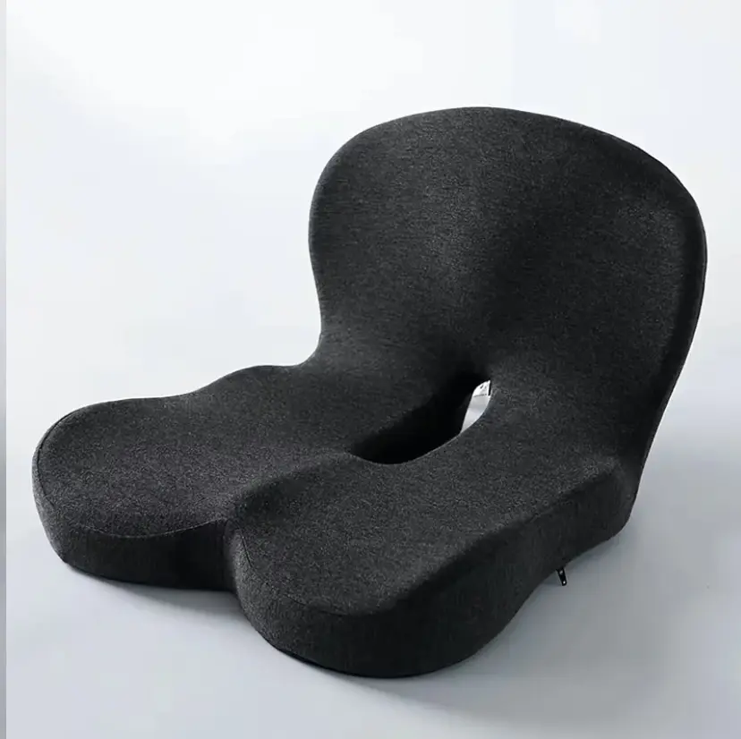 Desk Accessories Seat Cushion - Memory Foam Seat Cushion For Office Chair, Car Seat, Airplane, Bleacher - Buttocks, And Tailbone Pain - Office Chair Seat Cushion for Office Workers and Drivers Who Sit for Long Periods Ergonomic Christmas Gifts