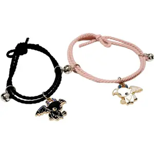Matching Bracelets for Couples Dragon Charm  Bracelet Set Lovers Boyfriend Girlfriend