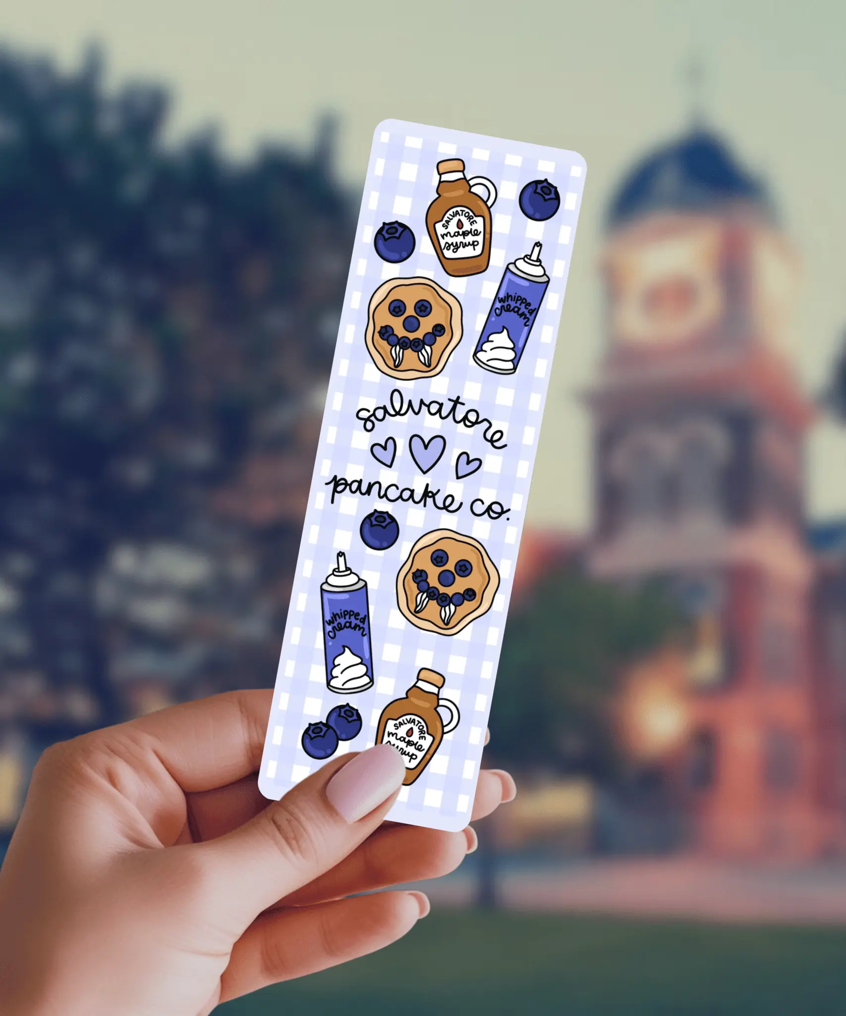 Salvatore Pancake Co TVD Inspired Dual-Sided Matte Cardstock Bookmark