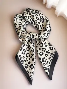 Women's Lightweight Scarf Vintage Leopard Soft Light Headscarf for Neck Hair Accessory Fashion Accessories Boho Style All Seasons