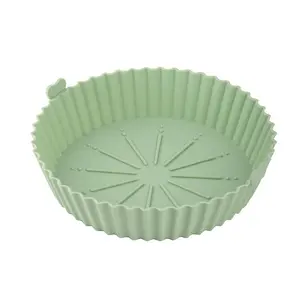 Baking tray liner, silicone barbecue tray, cake mold, baking mold, air fryer pad, round tray