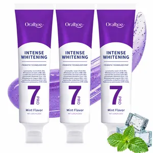New 7-Pro Intensive Toothpaste | Upgraded Purple Formula with 7 Probiotics | Deep Repair & Long-Lasting, Fresh Breath White Teeth Stain Removal Gum Care & Cavity Prevention, Mint Flavor, 4.23OZ