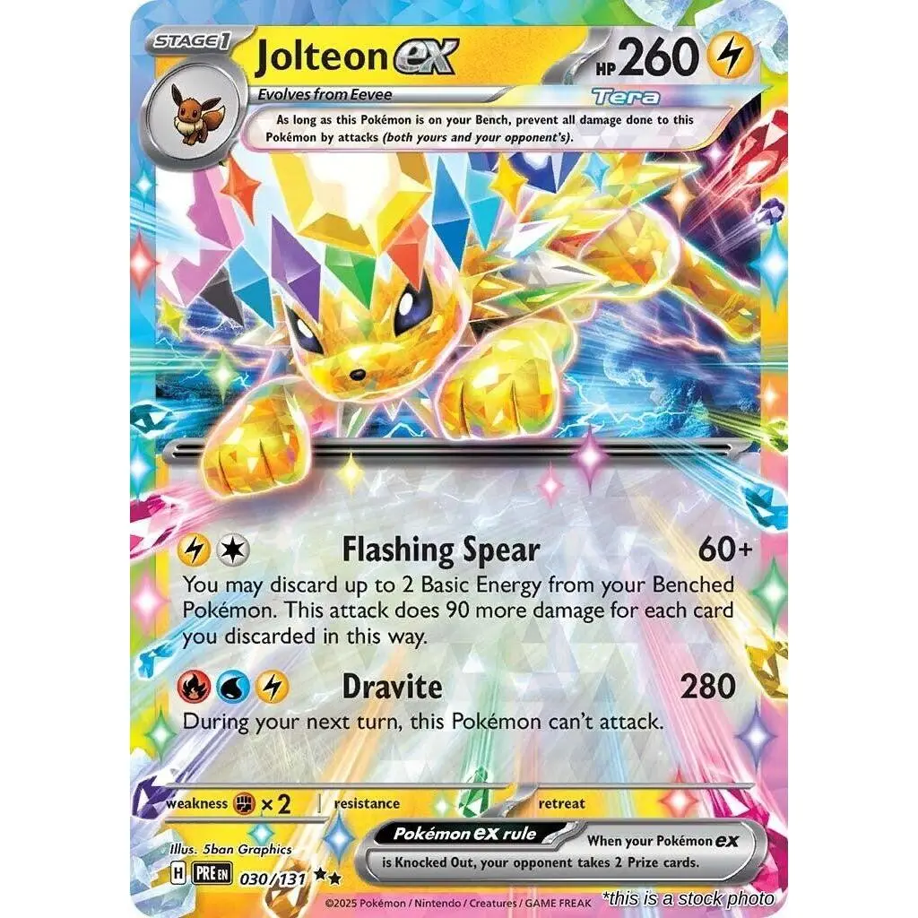 Jolteon ex - 030/131 Pokemon SV: Prismatic Evolutions Double Rare