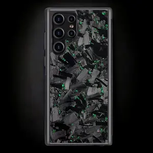 BOLD FORGED Carbon Fiber Galaxy Case - Green