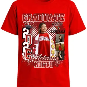 Graduation Shirts Personalized Shirt Grad Decor 2026 Grad Top Custom Design with Photos and School Mascot Grad Gift