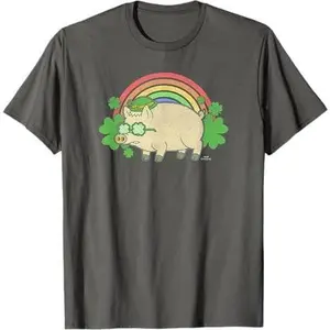 The Simpsons St. Patrick's Day Harry Plopper Lucky Pig T-Shirt