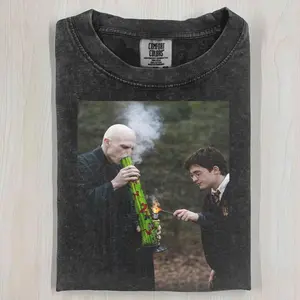 Funny Dark Wizard Smoke Meme Comfort Colors Shirt, Magic Rival Bong Humor Graphic Tee, Fantasy Parody Comedy Shirt Gift, Unisex Cotton Crewneck T-Shirt Menswear Womenswear Streetwear Top