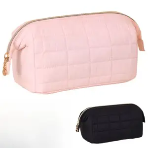 Large Capacity Cosmetic Storage Bag Multi-Functional Solid Color Travel Toiletry Bag Lightweight Dustproof Sundries Organizer