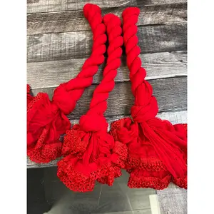 Chiffon dupatta : red