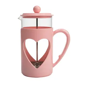 Paris Hilton Pink Heart Coffee Press, Temperature Safe Glass, Stainless Steel Filter Pots Stylish Paris Hilton Pink Heart Coffee Press, Temperature Safe Glass, Stainless Steel Filter Pots Stylish