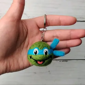 Leonardo TMNT Needlefelt Keychain