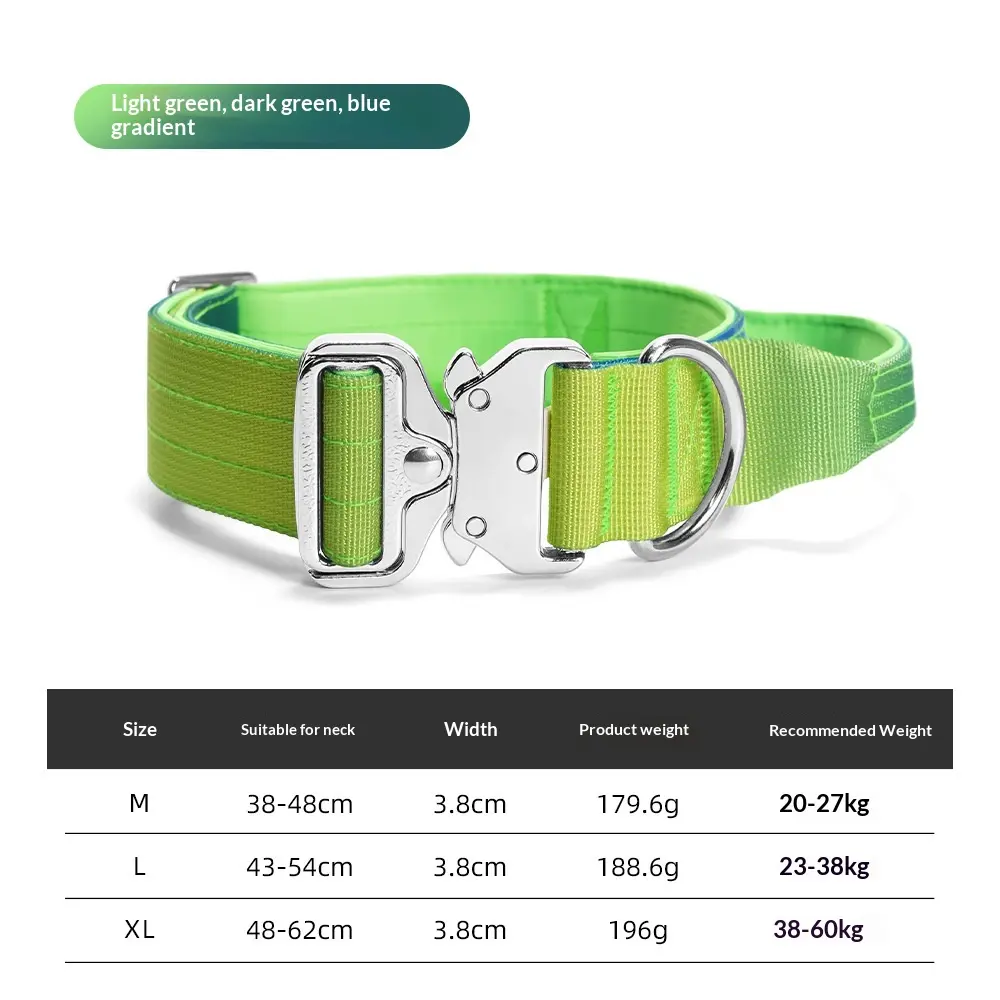 Light green, dark green, blue (gradient)