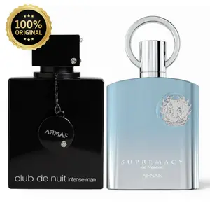(Combo) Armaf Club de Nuit Intense Man EDT & Afnan Supremacy In Heaven EDP Bundle - 2-Piece Men’s Cologne Set - Smoky Citrus & Earthy Refreshing Fragrance Duo (105ml + 100ml)