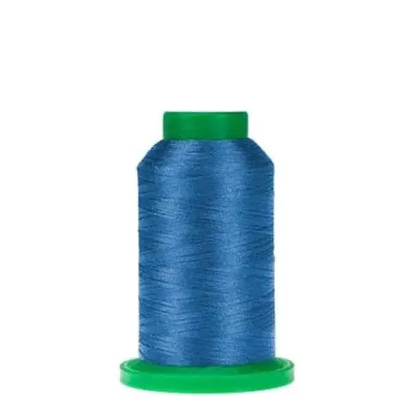 Isacord Polyester Embroidery Thread - 1000m Clean Spool, Reef Blue 2922-3815, Clean Tone, Polished Look, Reliable Performance, Lasting Color, Crisp Detail, Strong Stitch Formation for Monograms, Baby Projects