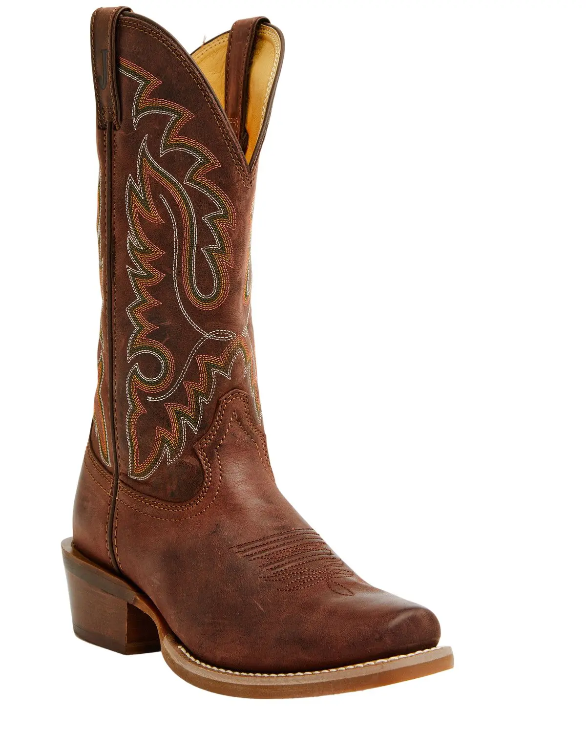 Justin Men's Men'S Frontier Cowboy Town Bay Performance Western Boot Square - Fn7255