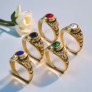 14k gold plated geometric pattern ring for men, navy style jewelry gift for wedding, birthday, valentine's day, father's day, daily wear, party