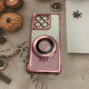Light Luxury Anti-Drop | Compatible with MOTO Edge/G All Series Business Phone Case Cover | Four-Corner Protection + Electroplated Flash Card Slot + CD Pattern Kickstand | Six Dopamine Color Options Available