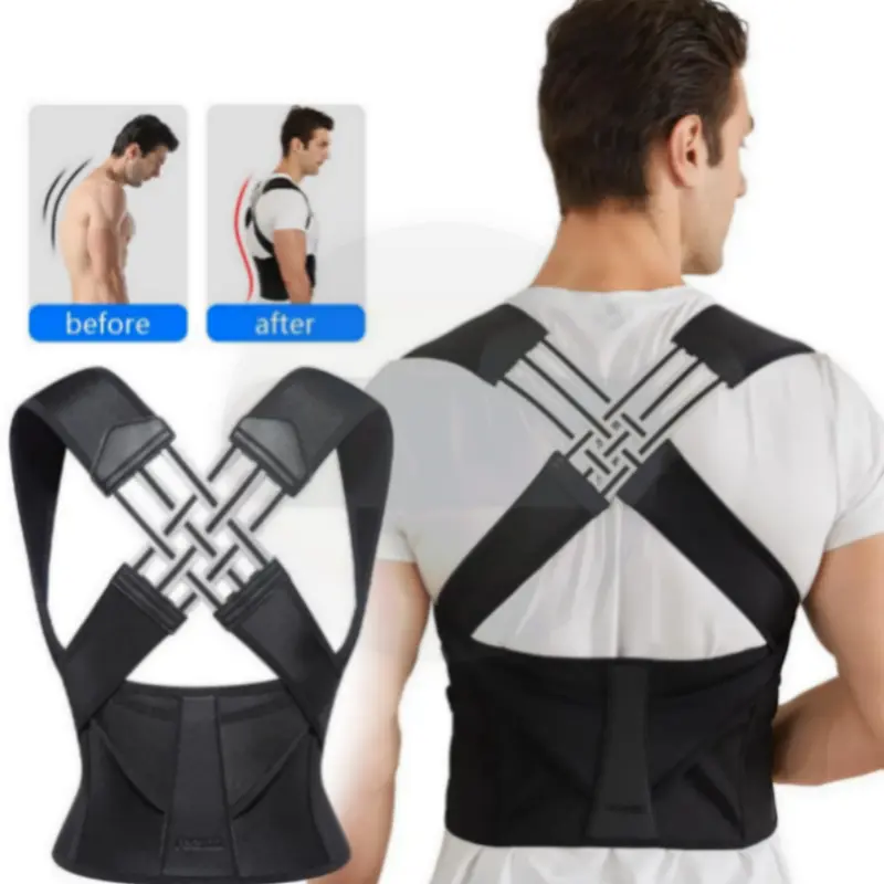 Unisex Posture Corrector – Comfortable & Breathable, Corrects Hunchback, Relieves Back Pain, Invisible "Back Brace" for Work, Home & Study