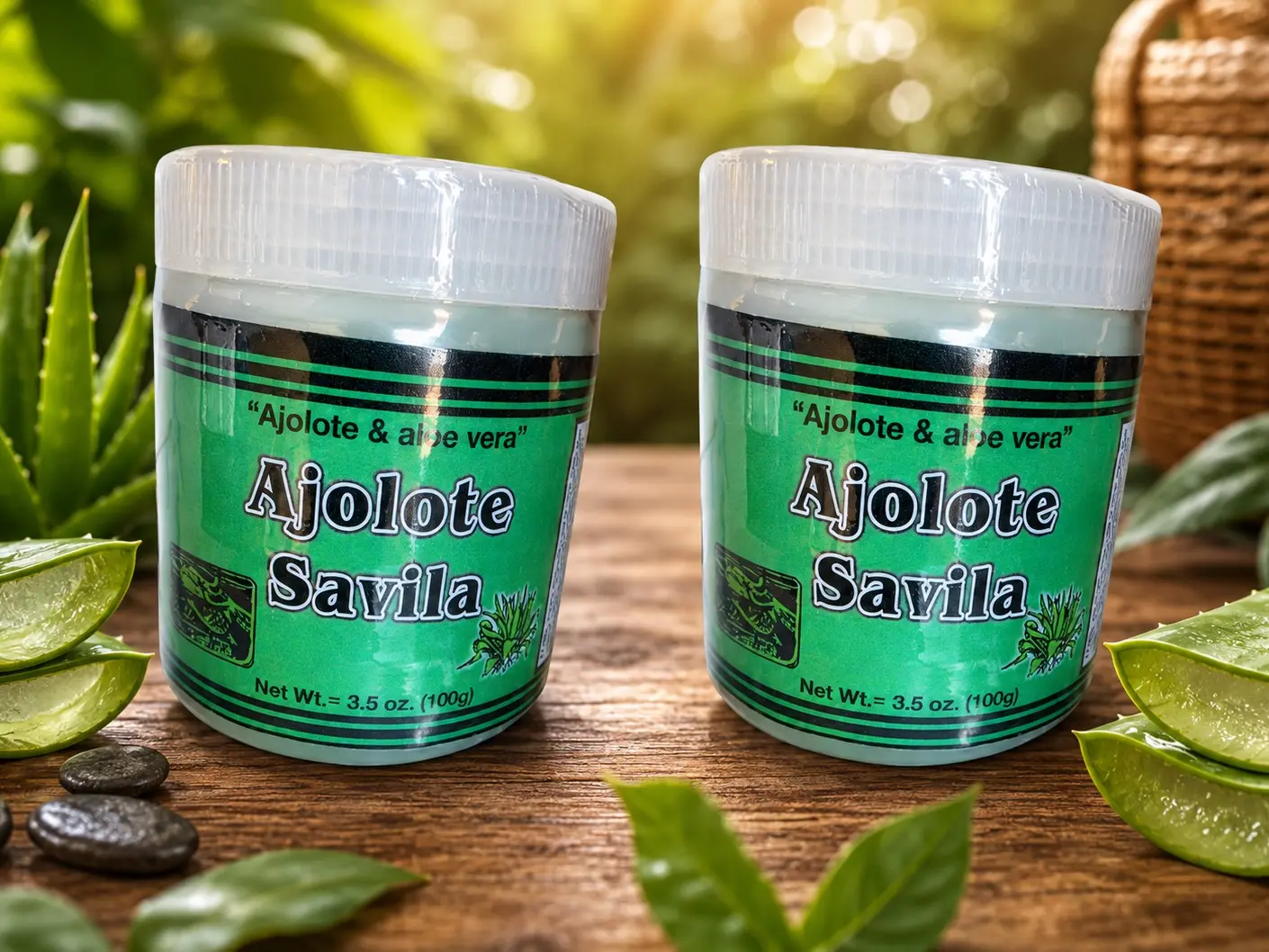2 Pomada Ajolote con Savila 3.5oz Aloe Vera Ointment Moisturizers