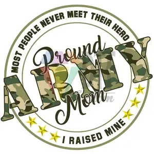 Proud Army Mom, DTF Transfer, 12X12