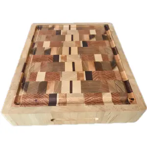 Handcrafted Wooden Cutting Board - Butcher Block Serving Board Made in USA for Chopping and Kitchen Use Sturdy & Stylish Walnut Maple Cherry Birch Birch Red Oak Poplar Natural Grain Patterns Food Safe Eco Friendly Custom Engraved Gift