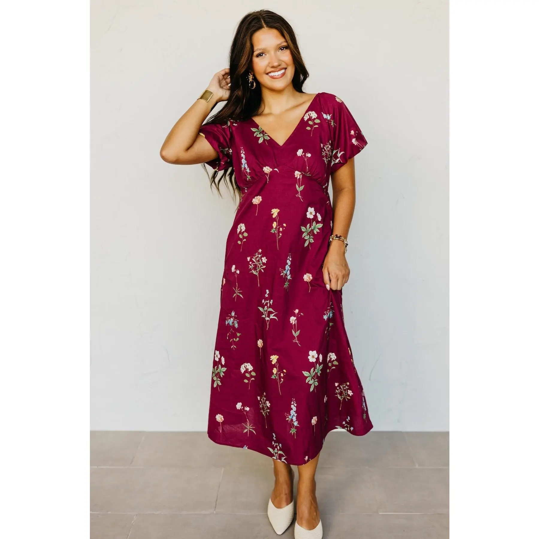 The Marilyn Floral Midi Dress
