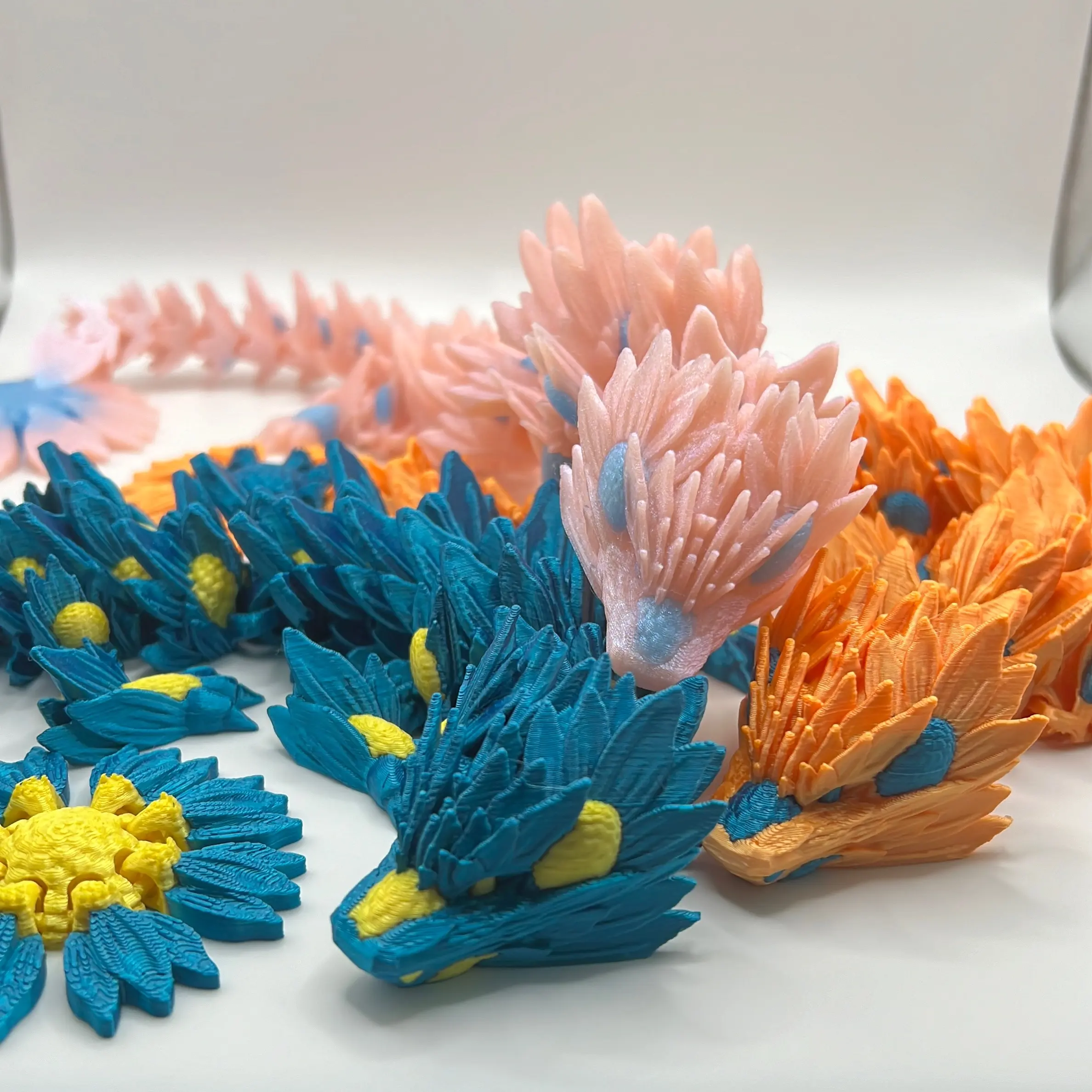 Sunflower Dragon MMU Articulated Figurine Decor Cute