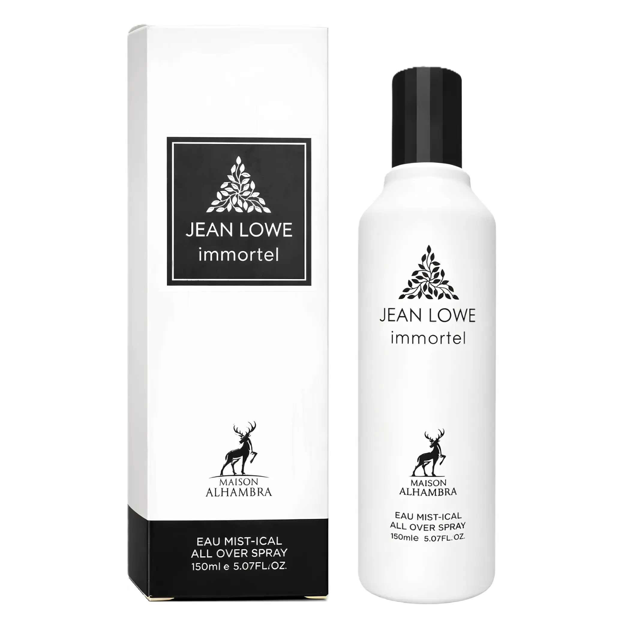 Maison Alhambra Jean Lowe Immortal for Men All Over Spray, 5.07 Ounce