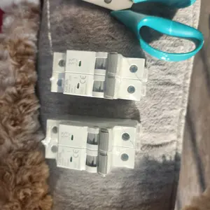 Double Pole Miniature Circuit Breaker - 25A/32A/40A/63A, Thermal-Mag Trip MCB, 6kA Breaking Capacity, 2-Pole DIN Rail Mount, 120V/240V AC, Power Cut-Off Disconnect Switch for Solar PV System, Home Panel Installation (32A Rating, Gym10-2P 63A)