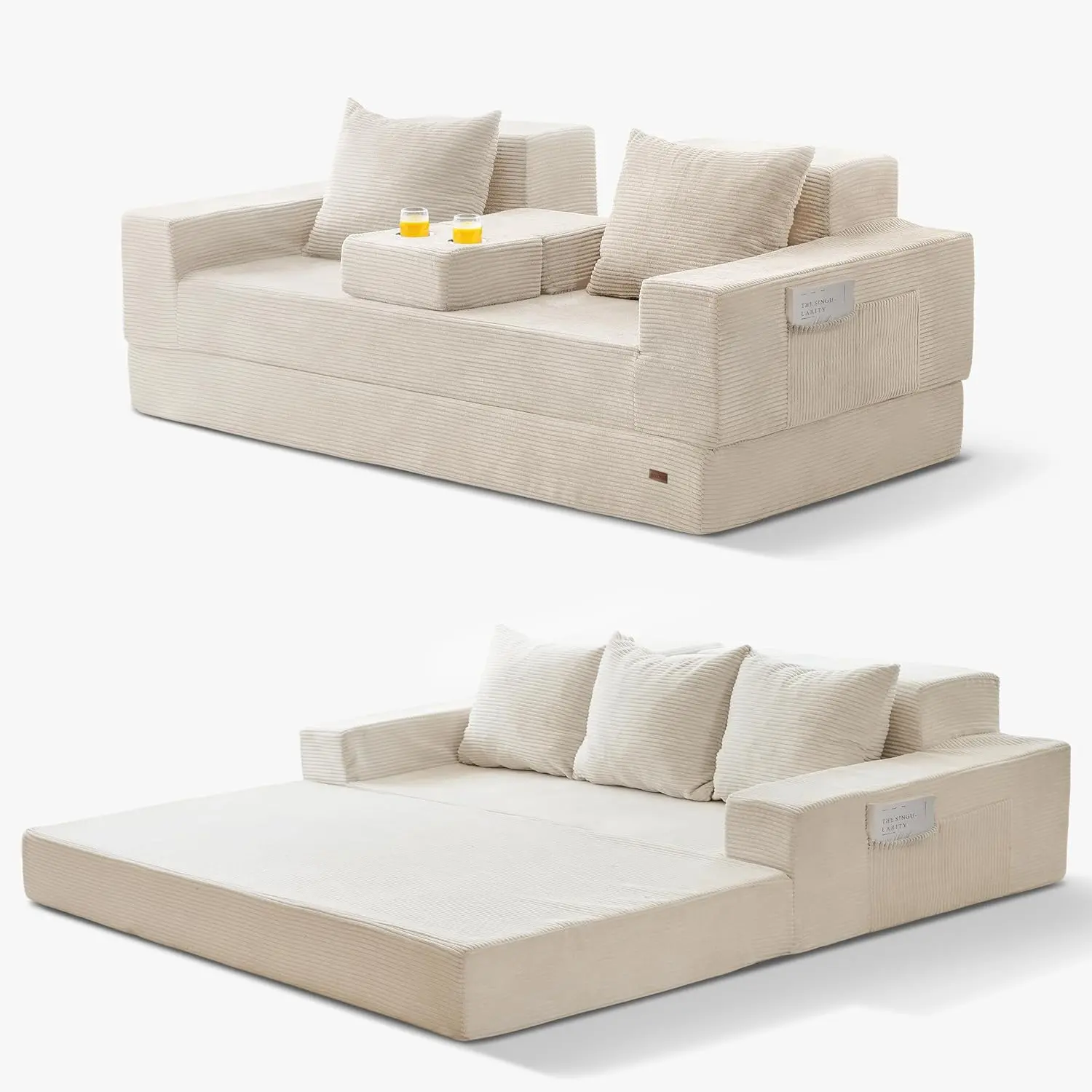Beige-3 Seater
